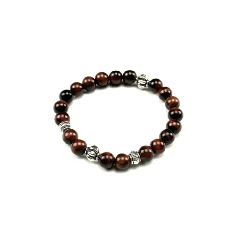 Chrome Hearts Beat Bracelet option Red Tiger Eye Stone