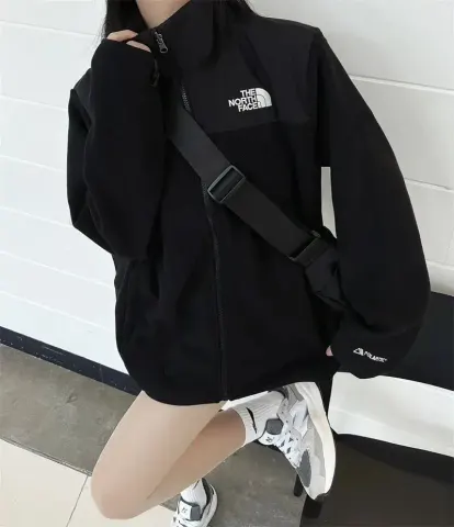 TNF Fleece Hoodie option black