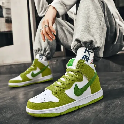 Jordan 1 High "Not For Resale" option 885 Green Apple