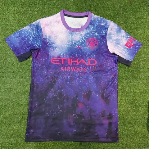 Legia Warszawa 24/25 Home Jersey option Manchester City Purple Concept Edition
