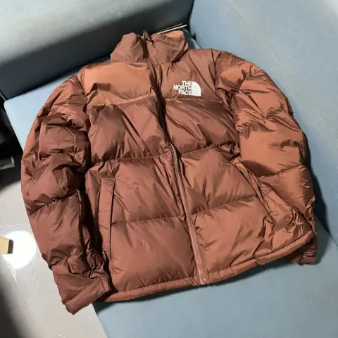 Budget/Best TNF Nuptse Jacket option 96 Feathers Brown