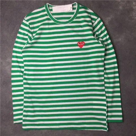 CDG Play SS24 Hoodie option green