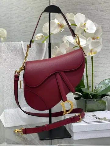 Dior Saddle Bag option Red 24 × 6 × 18cm