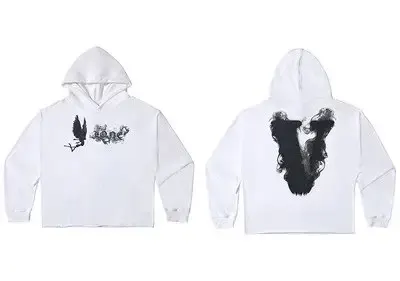 VLONE Hoodie option White Black Smoke Angel White Black V
