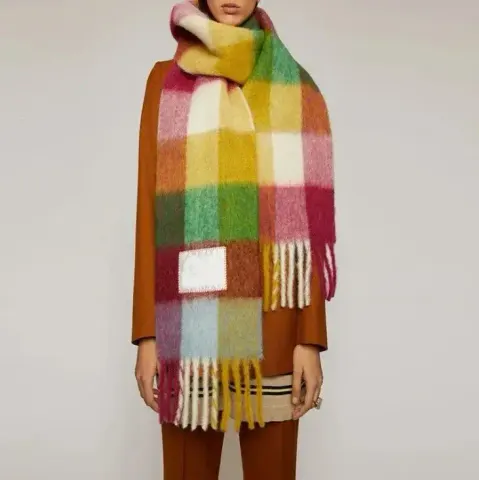 Acne Studios Scarf option rose red