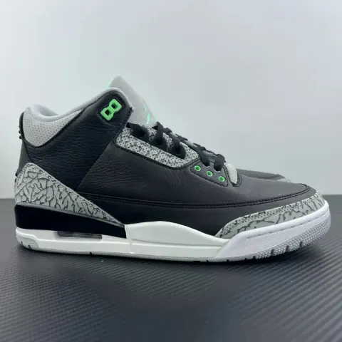 Jordan 3 Wizards Shoes option Aj3 Green Glow Black Green