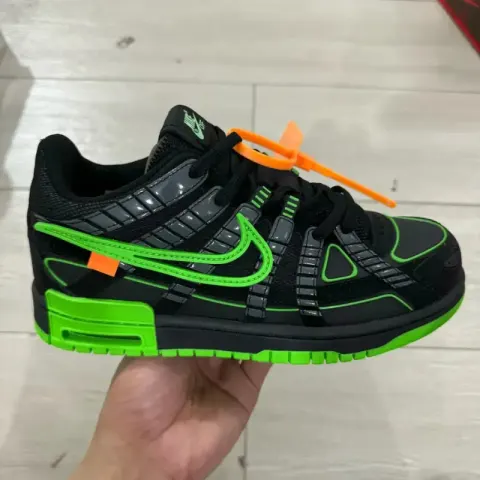 Rubber Dunk x Off-White Orange Shoes option Black Green America