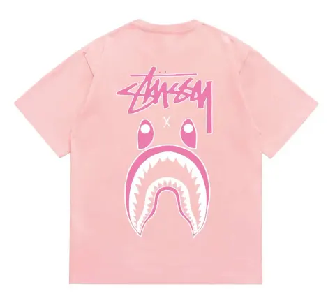 Bape x Stussy Tee option 204 powder white