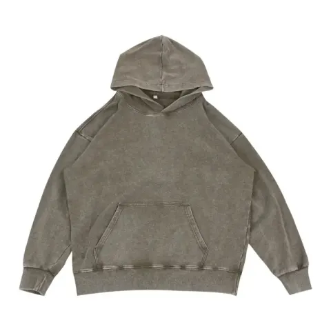 Unionkingdom 450G Washed Hoodie option Washed-out vintage military green