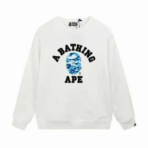 Bape Crewneck option W169 White Blue