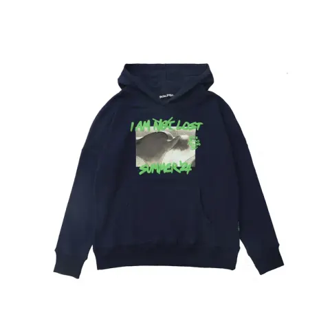 Palm Angels Hoodie option Foam letter sapphire blue correct versio