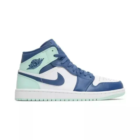 Jordan 1 Mid Shoes option Mystic Navy Mint Foam