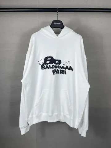 Balenciaga Paris Graffiti Hoodie option white