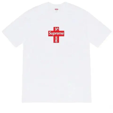 Supreme T-Shirts Devil And Lawyer option B264 Cross White