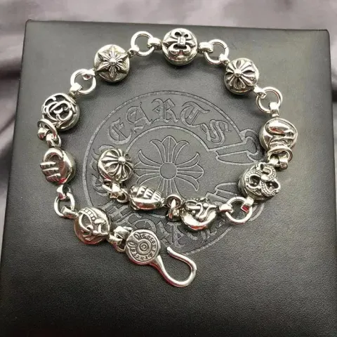 Chrome Hearts Thick Bracelet With Cross option S23