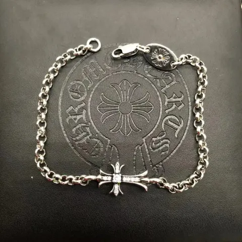 Chrome Hearts Bracelet option Full Diamond Cross Bracelet