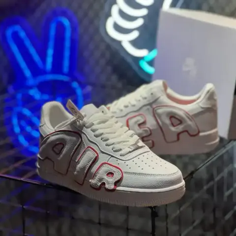 Air Force 1 CPFM All White option White red