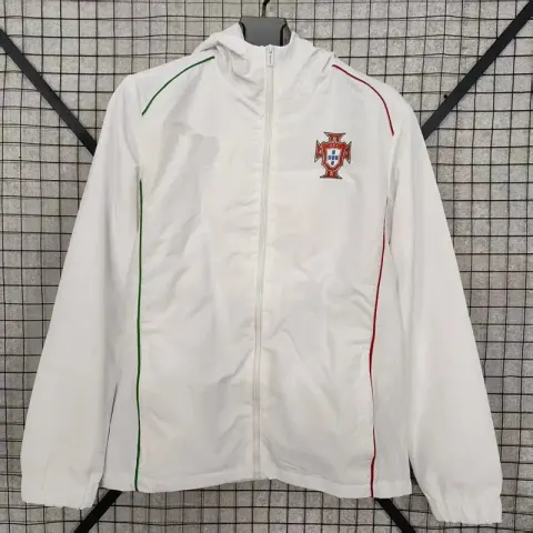 Vintage Jersey Hoodie Zip option 2526 Portugal single-sided with hat