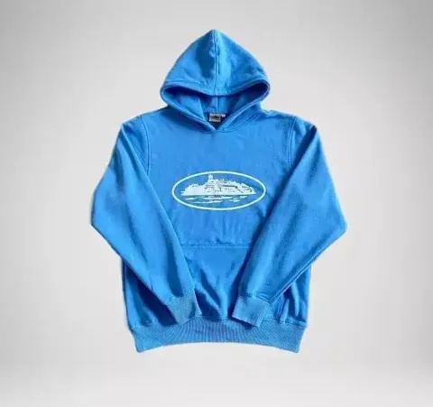 Corteiz Alcatraz Hoodie option Blue and white markings