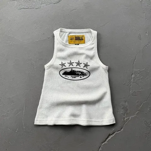 Corteiz Sleeveless Garment T-Shirt option 4 star print/white
