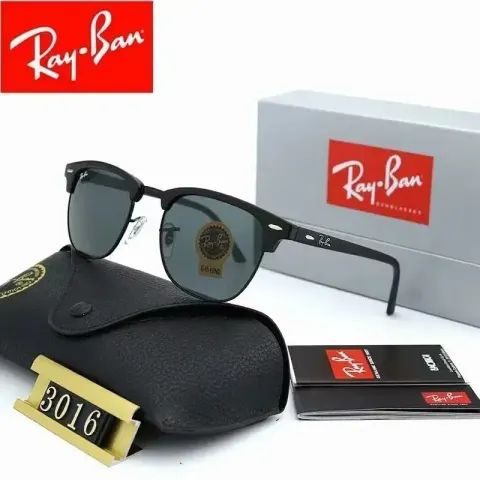 Ray-Ban Sunglasses option 3016 black frame gray lenses with delivery box