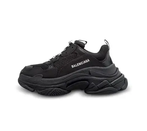 Balenciaga 3S White Shoes option pure black