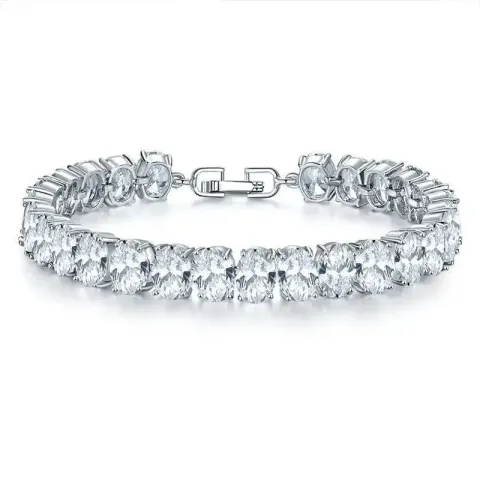 Random Bracelet option KSB00068 Platinum White Diamond
