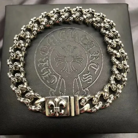 Chrome Hearts Thick Bracelet With Cross option S13