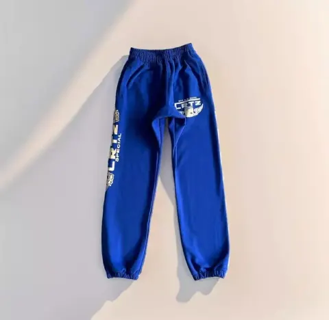 Corteiz Alcatraz Basic Black Pants option blue