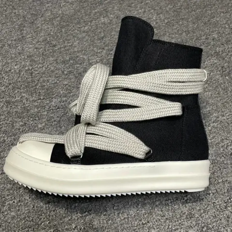 RO Jumbo Lace Shoes option RO black high thick shoelaces