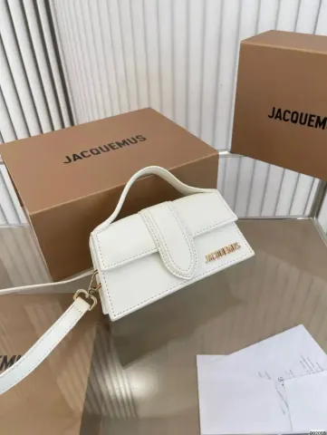 Jacquemus Handbag option White hand messenger bag small 18cm with