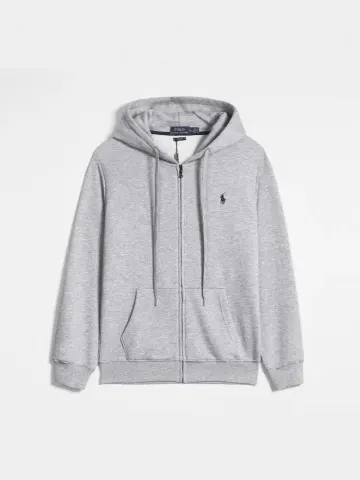 Ralph Lauren Zip Hoodie option gray blue label