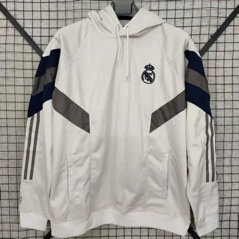 Vintage Jersey Hoodie Zip option 2526 Real Madrid hoodie embroidery