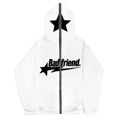 Badfriend Hoodie option white