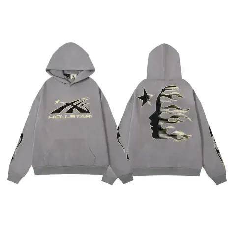 Hellstar Hoodie option [cotton hooded sweater] DY-w09 dark gray