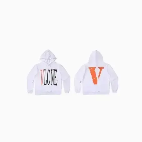 VLONE Hoodie option Vlone white orange V