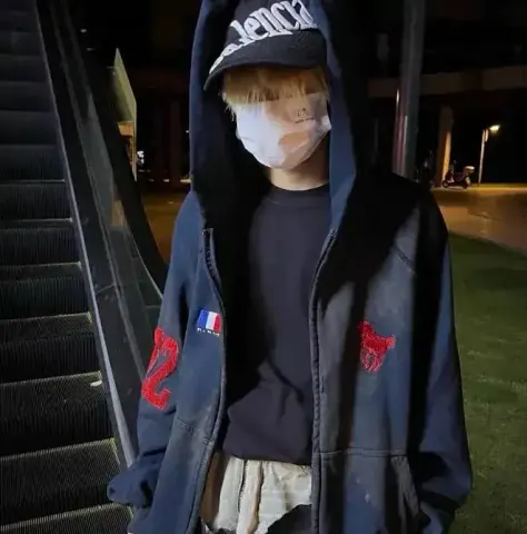 Balenciaga x Ralph Hoodie option Mud-dyed War Horse Cardigan Sweater (Unm