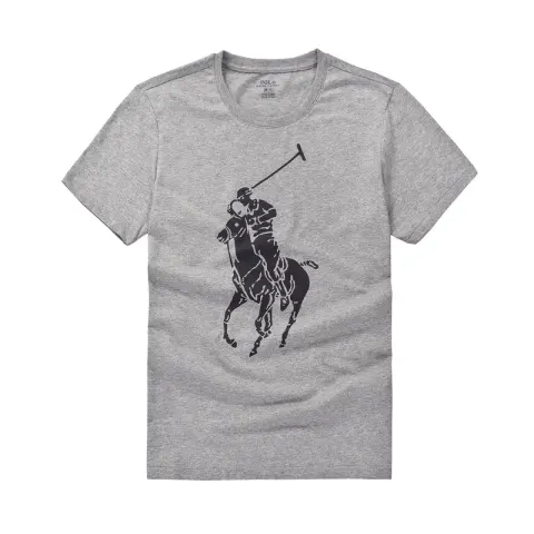 Polo Sport Round Neck T-Shirt option Large floral print in gray