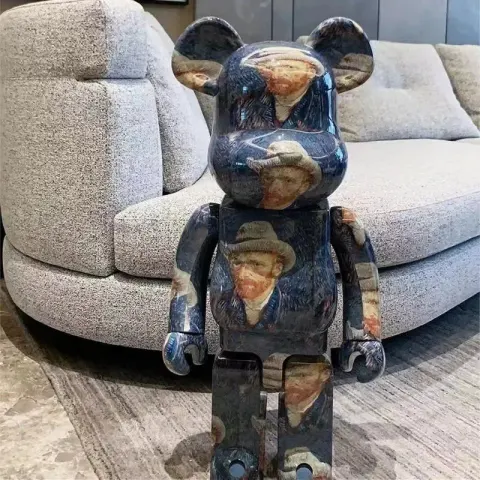 Unique Medium BearBrick option Van Gogh