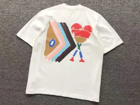Ami Paris Tees with Small Logo option 1