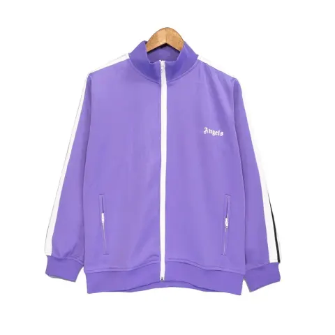 Palm Angels Zip Hoodie option Light purple top
