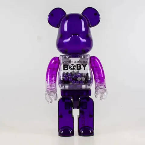 Unique Medium BearBrick option Purple Qianqiu