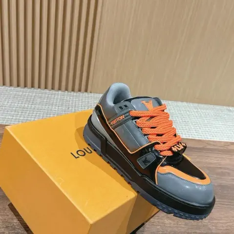 LV Trainers Maxi option Black Orange