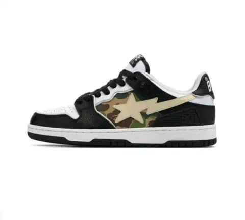 Bape SK8 ( Tons Of Colorways ) option Black and white camouflage