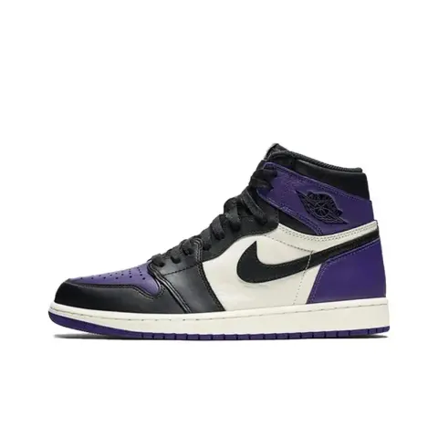 Jordan 1 Court Purple option Black purple toes