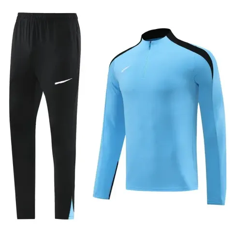 Nike Black-White Tracksuit Set option NK08 sky blue suit