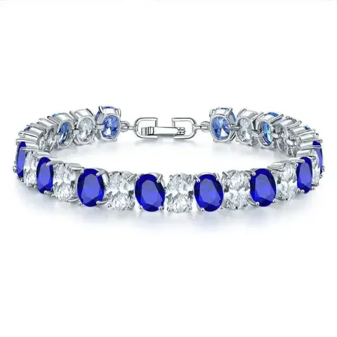 Random Bracelet option KSB00068 Platinum Blue Diamond