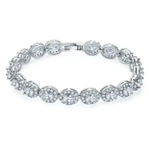 Random Bracelet option KSB00053 Platinum White Diamond