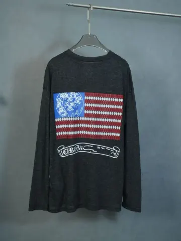 Chrome Hearts USA Longsleeve Hoodie option dark grey