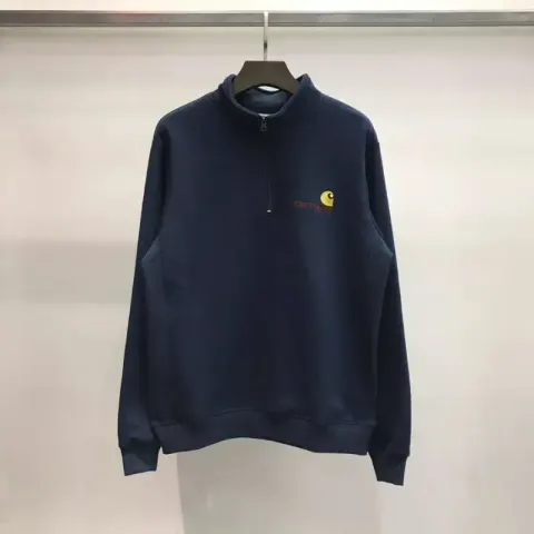 Carhartt WIP Half Zip Hoodie option royal blue